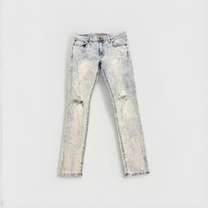 American Eagle Jeans Mens 34x32 Actual Blue  Distressed Denim Holes